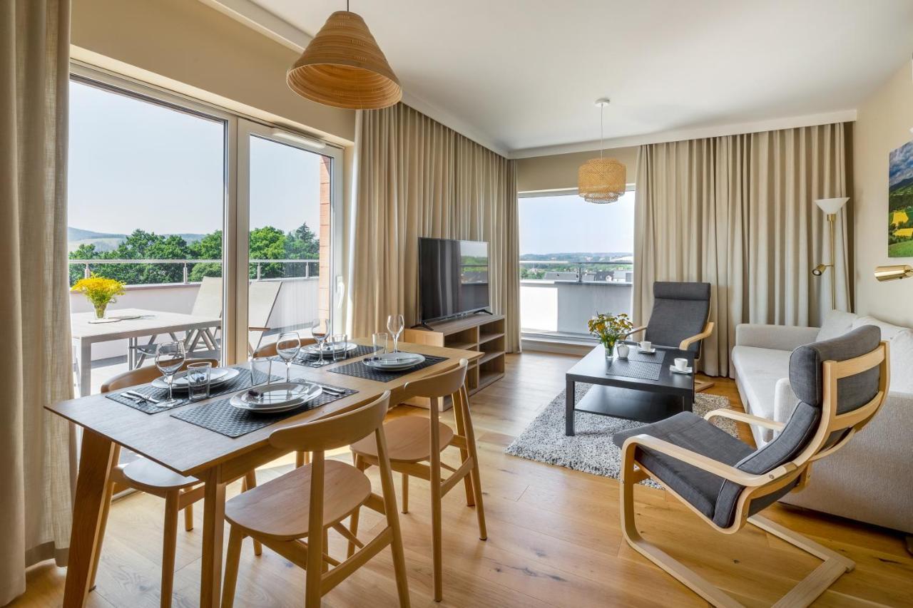 Apartament Widokowy - Penthouse Z Tarasem Kudowa Zdroj Luaran gambar